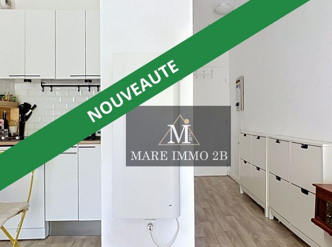 Studio renové avec terrasse et parking 